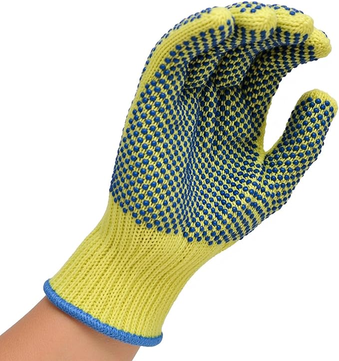 G & F Products 1670M Yellow Medium Cut Resistant Kevlar Knit Work Gloves
