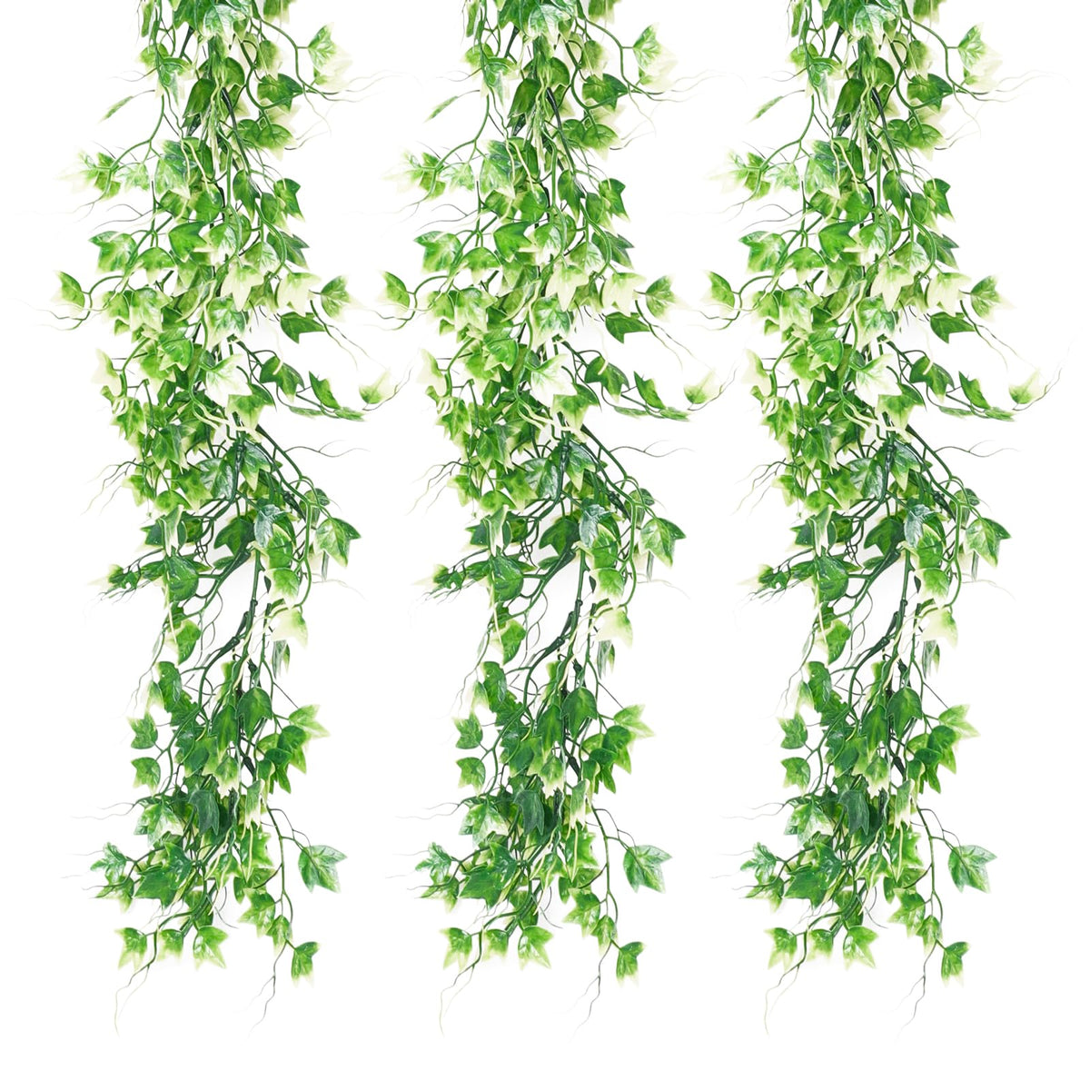 RECUTMS Artificial Hanging Plants Faux Greenery Garland 3 Packs Ivy Vines