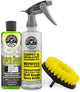 Chemical Guys Foaming Citrus Fabric Clean Drill Brush Kit - High Foaming Stain and Odor Remover, Upholstery, Floor Mat & Car Carpet Cleaner, Deep Cleans & Deodorizes, Citrus Scent - 16 fl oz