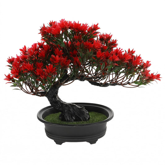 Artificial Bonsai Tree Juniper Faux Plants Indoor Small Plastic Fake Plants Decor with Pots for Japanese Home Table Office Desk Bathroom Shelf Bedroom Living Room Farmhouse Decorations