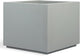 PolyStone Monterray Modern Outdoor/Indoor Square Planter, 23" L x 23" W x 19" H, Lightweight, Heavy Duty, Weather Resistant, Polymer Finish, Commercial Grade and Residential (Concrete Gray)