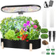 Indoor Garden Hydroponics Growing System12 Pods Plant Germination Kit Aeroponic Herb Vegetable Growth Lamp Countertop with LED Grow Light Hydrophonic Planter Grower Automatic Water Circulation (Black)