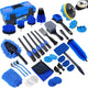 36Pcs Car Detailing Kit, Car Detailing Brush Set, Car Cleaning Kit, Auto Detailing Tools for Interior Exterior Wheels, Professional Car Wash Accessories with Windshield Cleaning Tool and Storage Box