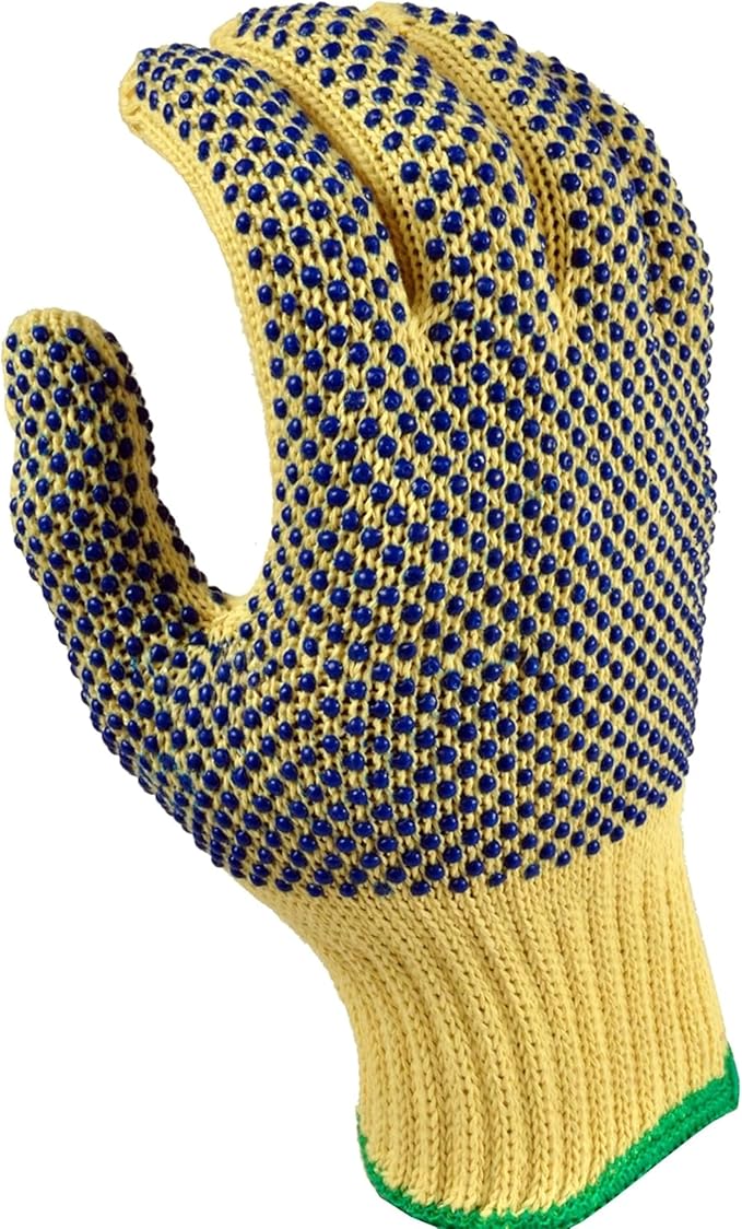G & F Products 1670M Yellow Medium Cut Resistant Kevlar Knit Work Gloves