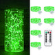 chzk 6 Pack Fairy Lights Battery Operated with Remote Timer 8 Lighting Modes,7ft 20 LED Waterproof Mini String Lights for Halloween Christmas Table Centerpieces Bedroom Decorations,Green