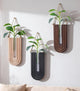 Wooden Wall Vase Set of 3, Wall Hanging Planter Modern Farmhouse Wall Decor for Boho Wall Decor for Indoor Entryway Hallway Bathroom Living Room Dining Room
