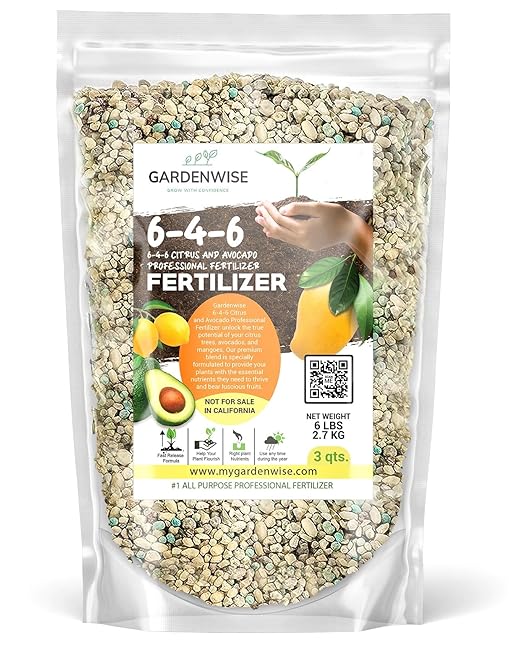 Avocado & Citrus Tree Fertilizer for Indoor & Outdoor Plants | Quick-Release Nitrogen - Citrus Fertilizer (3 Quarts)
