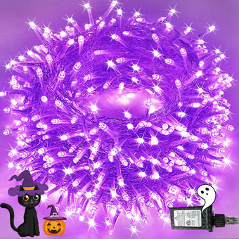 KAQ 240LED 88Ft Connectable String Lights Indoor Outdoor Clear Wire
