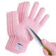 Cut Resistant Gloves, 2 Pairs of Food Grade Cut Resistant Gloves, Cutting Gloves for Kitchen, Oyster Shucking, Fish Fillet Processing, Carving Wood and Gardening(Small-Pink)