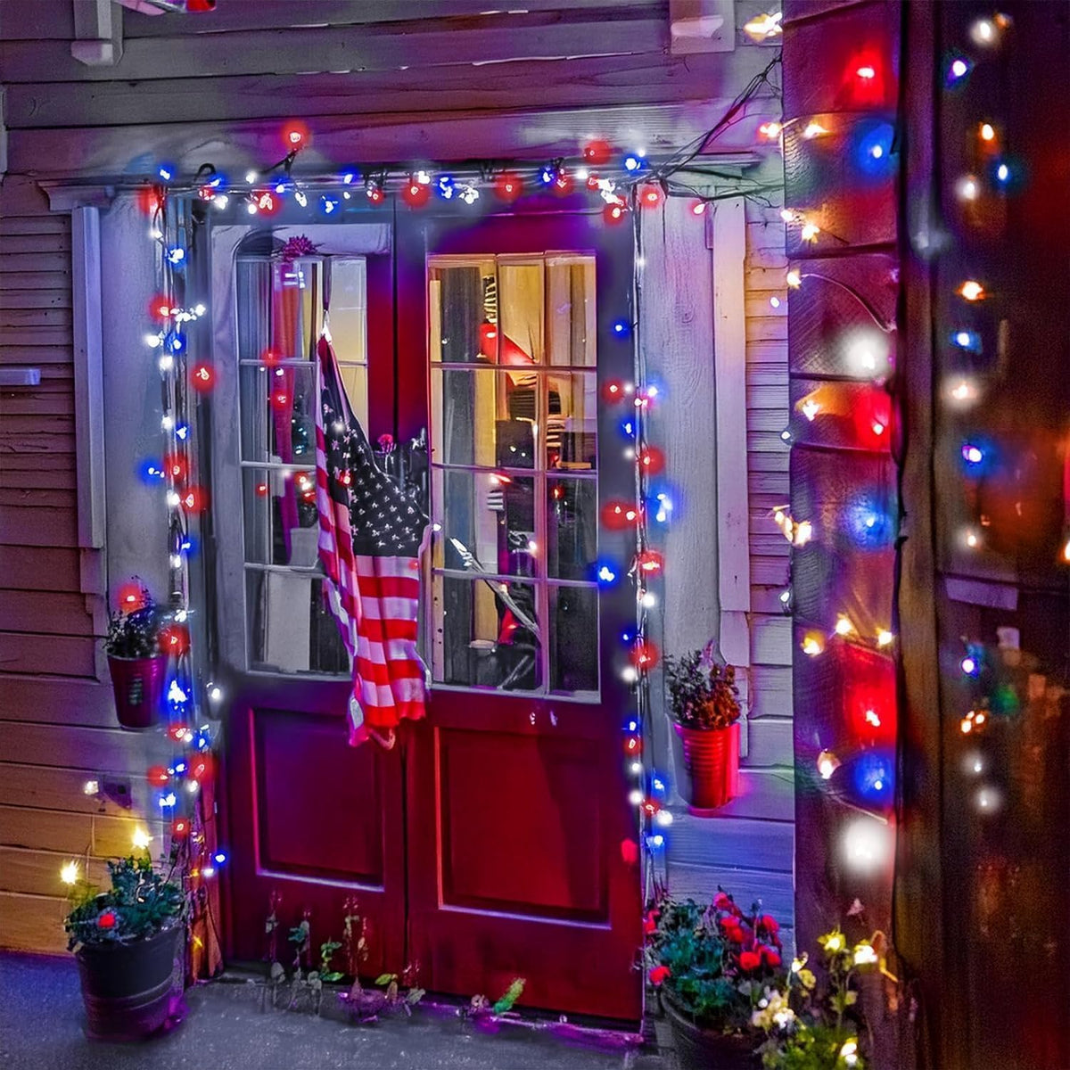 Smart Color Changing Christmas Lights String with Remote 66FT 200 LED RGB