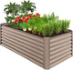 Best Choice Products 6x3x2ft Outdoor Metal Raised Garden Bed, Deep Root Box Planter for Vegetables, Flowers, Herbs, and Succulents w/ 269 Gallon Capacity - Taupe