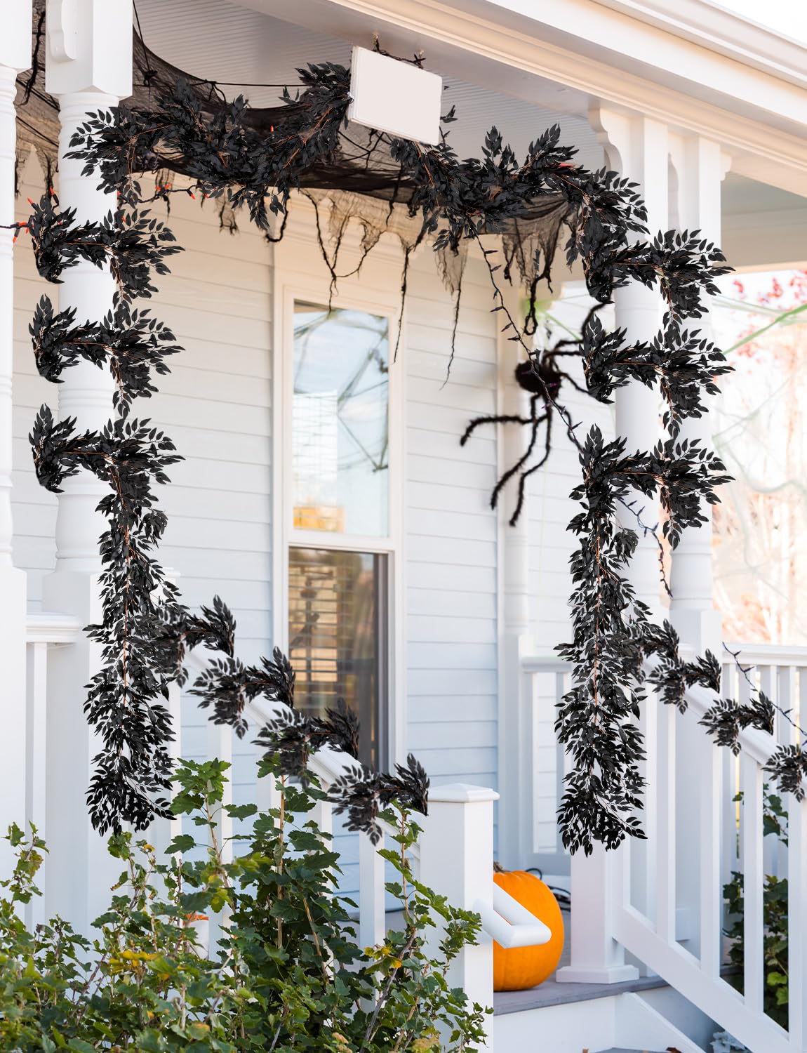KQYSLXG 4Pcs Halloween Artificial Hanging Willow Vine Twigs, 5.8 FT