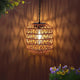 Livinlarge Solar Pendant Light Outdoor,Chandelier Hanging Lantern with Edison Bulb,Boho Solar Powered Lamps IP44 Waterproof for Gazebo Tree Porch Yard Porch Patio Garden Backyard Decorative