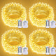 JMEXSUSS 4Pack Christmas String Lights Battery Operated with Remote Control