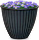 Headwind Monroe Natural Ironstone Collection - 14 Inch Ocean Blue Plant Pot – for Succulent Pots, Flower Pot, Planters for Indoor Plants & Outdoor Planter Pots for Plants by Robert Allen