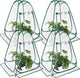 Suzile 4 Pcs Pop up Small Greenhouse for Winter Mini Greenhouse PVC Clear Easy to Install Portable Flowerpot Cover Plant Grow Tent with Nails for Indoor Outdoor Gardening, 25.2 x 25.2 x 25.6 Inches