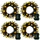 4 Pack Battery Operated Outdoor String Lights Timer Christmas Wreath Lights