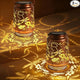 2 Pack Dragonfly Solar Lanterns Outdoor Waterproof, Garden Decor Birthday Gifts for Women Mom Grandma Sister, Metal Hanging Solar Lights Outside Decorative for Backyard Patio Lawn Pathway Landscape
