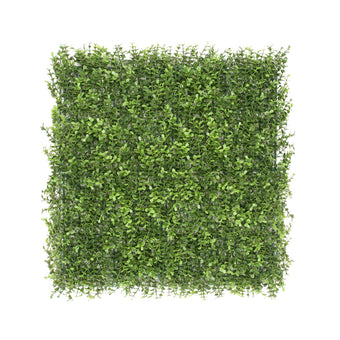 Windscreen4less 2 PCS 20"x20" Artificial Boxwood Panels Faux Plant Grass Green Wall Panel Decoration for Outdoor Indoor Garden Backyard (Olivia Buxus)