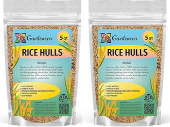 Sustainable Gardening Made Easy: Gardenera Rice Hulls - Harness The Power of Natural Mulch and Plant Protection - 10 QUARTS
