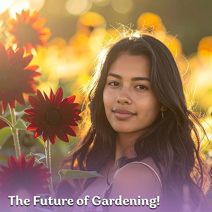 KVITER 75 Chocolate Cherry Sunflower Seeds to Plant (Helianthus annuus) – Heirloom Seed Non GMO Organic Sunflowers Variety, Long Vase-Life Blooms – Flower Seeds for Planting in Home Garden