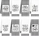 Hahafelt 8 Pc Religious Christian Kitchen Dish Towel Black and White Check Cleaning Dishcloth Towels Bathroom Home for Christian Gift for Men Women Housewarming
