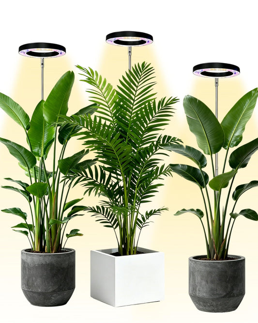Plant Grow Light,yadoker LED Growing Light Full Spectrum for Indoor Plants,Height Adjustable, Automatic Timer, 5V Low Safe Voltage,Idea for Large Plant Light