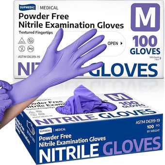 Medical Soft Max™ Nitrile Disposable Gloves, 100 Ct Latex-Free Powder-Free Food Safe Cooking Cleaning Lab Exam Glove
