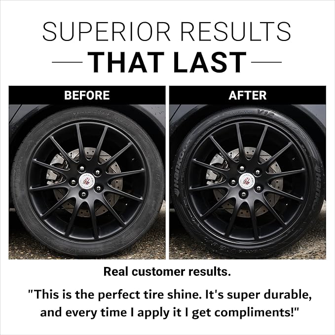 CAR GUYS Tire Shine 1 Gallon Refill | The Perfect Shine | Durable and User Friendly Tire Dressing | Long Lasting UV Protection | 1 Gallon (Sprayer Not Included)