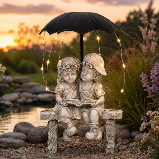 Solar Angel Statue Garden Decor -Resin IP65 Waterproof Garden Decorations