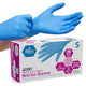 MED PRIDE Disposable Blue Nitrile Gloves, Pack of 200, Ideal for Medical, First Responders, Law Enforcement, Tattoo Artists, Food Vendors, Painters, Cleaners, Pet Care, and More