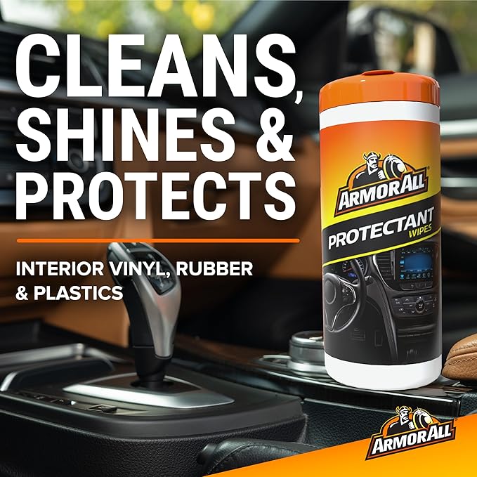 Armor All Car Interior Value Pack, 90 Count, Includes Auto Glass Cleaner, Cleaning Wipes and Protectant Wipes