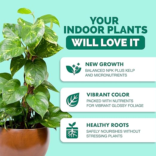 TPS NUTRIENTS Indoor Plant Food for Houseplants, Liquid Fertilizer, 1 Gallon (128 oz)