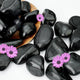 12lb Black River Rocks for Plants Indoor, 2-3Inch Pebbles for Vases Fillers, Decorative Gravel for Fish Tank, Natural Polished Stones for Succulent, Bonsai, Landscaping, Bird Baths