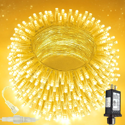 100 LED Connectable String Lights, 33FT Christmas Lights Outdoor Indoor