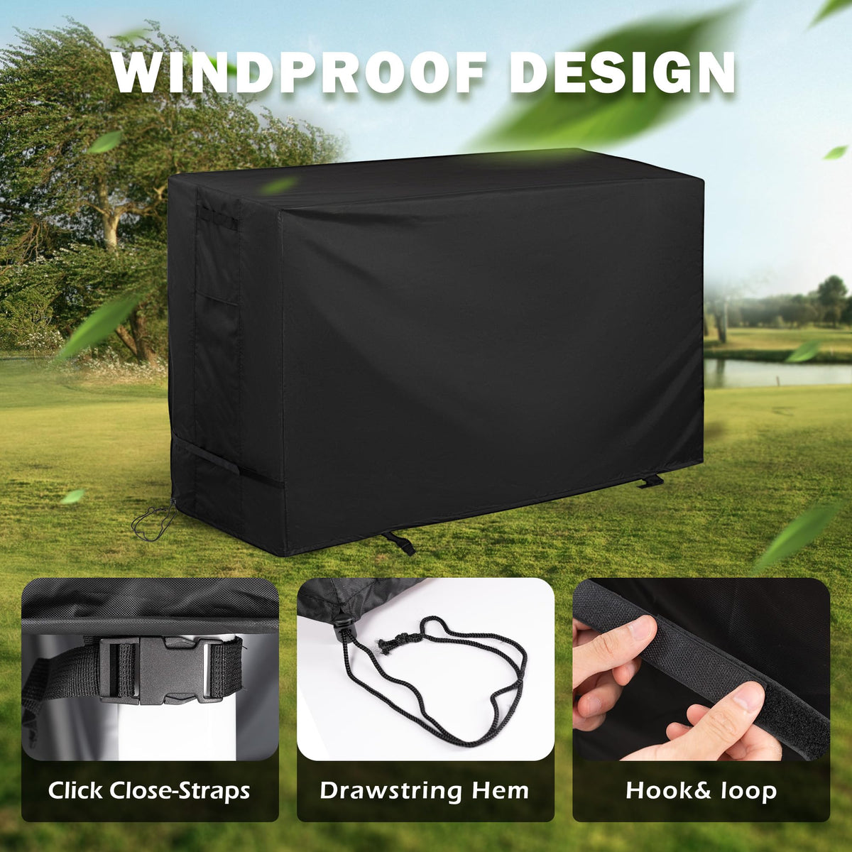 Starcrew Outdoor Raised Garden Bed Cover for LEETOLLA Elevate 32" Raised Garden Bed, Outdoor Planter Box Stand Cover for Mobile Elevated Wood Planter/Planting Bed-Waterproof All Weather Protection