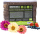 Minute Soil Plus Brick - NPK Amended Compressed Coco Coir Fiber Grow Medium - 3 Bricks = 1.5 Gallons of Potting Soil Each - Gardening, Plants, Flowers, Herbs, Microgreens - Peat Free