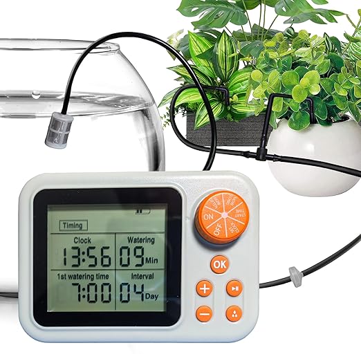 Indoor Plant Automatic drip Irrigation kit Suitable for Automatic Watering System of 15 Potted Plants, programmable Water Timer, Intelligent Humidity Detection (1)
