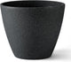 ARBORA 20" Valencia Polyresin Indoor and Outdoor Planter with Classic Black Finish - Durable, Weatherproof, Lightweight, Large Plant Pot for Patio, Garden, Deck, Entryway
