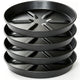 NIMYAU Plant Saucer 6 Inch 4 Pack,Thick Plastic with Raised Center Design Plant Saucers 8 10 12 14 17, Superior Drainage Drip Tray for Indoor Outdoor Planters (6 inch)