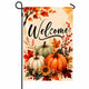 Fall Decor - Fall Pumpkin Welcome Garden Flag | Thanksgiving Decorations