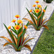 TOMBABY Huge Metal Agave Plants Outdoor Decoration Outdoor Garden Decorated with Flowers Mexican Yard Art Plant Garden Gift (Green 2 Pack)