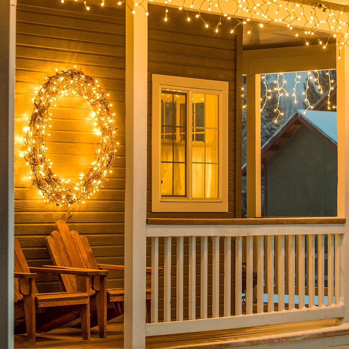 100 LED Connectable String Lights, 33FT Christmas Lights Outdoor Indoor