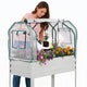 Garvee 48×24×55in Large Metal Raised Garden Bed with Legs and Cover 3Spray