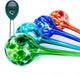 Cotswold Homeware Co Plant Watering Globes - Plant Watering Devices - Plant Watering Bulbs - Self Watering Spikes -Decorative Hand Blown Glass - Watering Bulbs - Free Moisture Meter 4 Large Size
