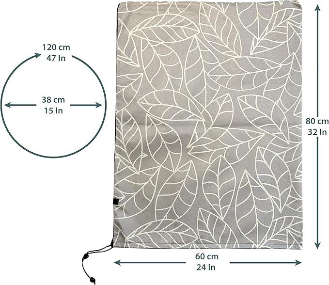 UB-STORE Plant Covers Freeze Protection 24"x32" in 2 Pack | Brown Winter Frost Blankets for Outdoor Plants | Reusable Garden Cover Bags with Zipper Drawstring | Cold Weather Shrub Protection Cloth