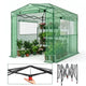 Outvita 6x8ft Greenhouse, Instant Walk-in Pop Up Tent Greenhouse for Indoor Outdoor Gardening Easy Setup Shelter with Roll-up Zipper Entry Doors and Windows
