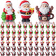 Sonwyoung 60 Pcs Christmas Mini Gnomes, Santa