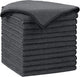 AIDEA Microfiber Cleaning Cloth-12PK, Soft Microfiber Towels for Cars, Absorbent Cleaning Rags, Lint-Free Streak-Free Wash Cloths for House, Kitchen, Window(12in.x12in), Grey