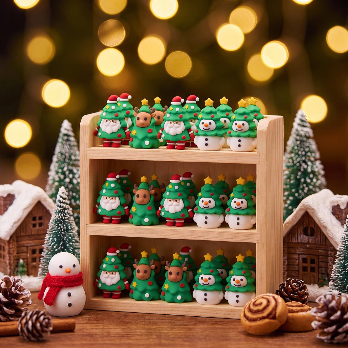Sonwyoung 30 Pcs Christmas Mini Gnomes, Deer